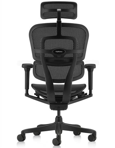 Кресло ERGOHUMAN ULTRA ALL BLACK (EHU-BB-HAM-4D, сетка T-168-B1 BLACK), эргономичное