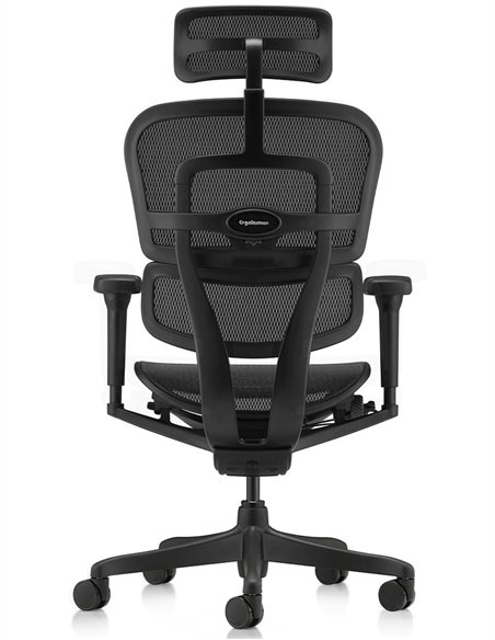 Кресло ERGOHUMAN ULTRA ALL BLACK (EHU-BB-HAM-4D, сетка T-168-B1 BLACK), эргономичное