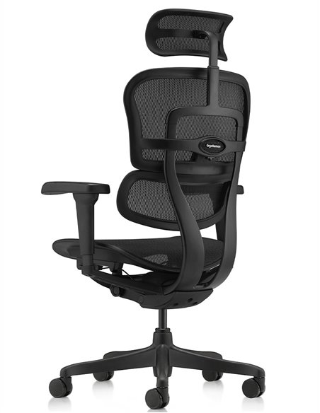 Кресло ERGOHUMAN ULTRA ALL BLACK (EHU-BB-HAM-4D, сетка T-168-B1 BLACK), эргономичное
