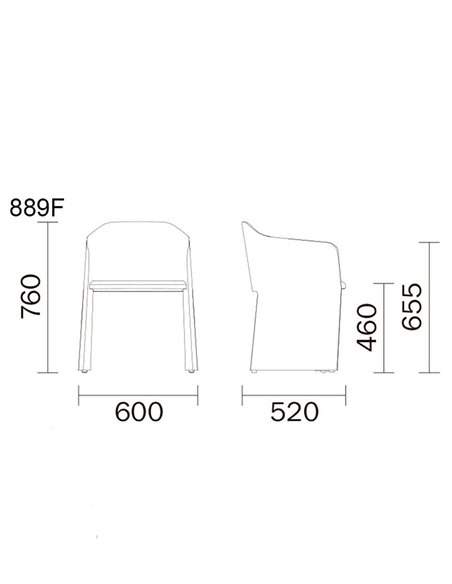 Крісло PEDRALI LAJA 889F