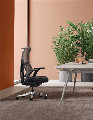 Кресло KRESLALUX FLAMINGO BLACK, эргономичное