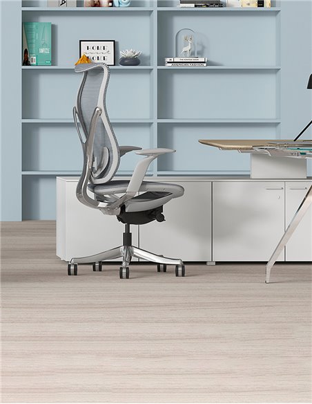 Кресло KRESLALUX HERMES GREY, эргономичное