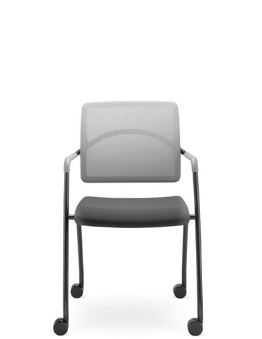 Крісло LD SEATING ARCUS 250-N1, RU60 для відвідувачів, на колесах