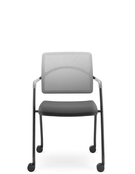 Крісло LD SEATING ARCUS 250-N1, RU60 для відвідувачів, на колесах
