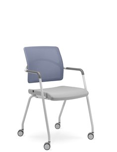 Крісло LD SEATING ARCUS 251-N8, RU60 для відвідувачів, на колесах