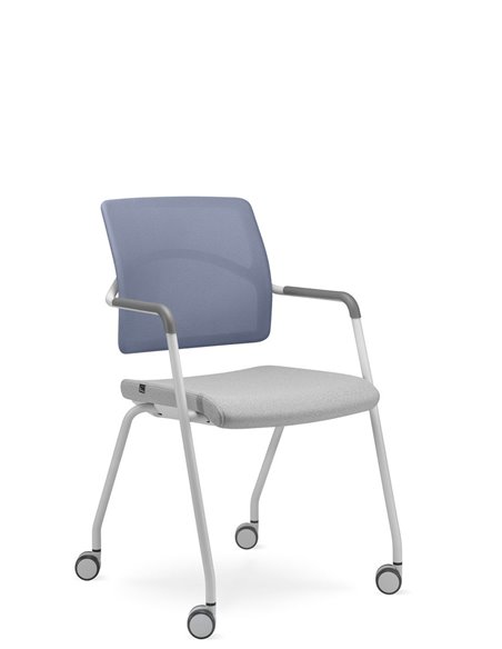 Кресло LD SEATING ARCUS 251-N8, RU60 для посетителей, на колесах