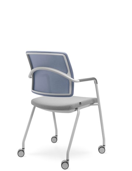 Кресло LD SEATING ARCUS 251-N8, RU60 для посетителей, на колесах