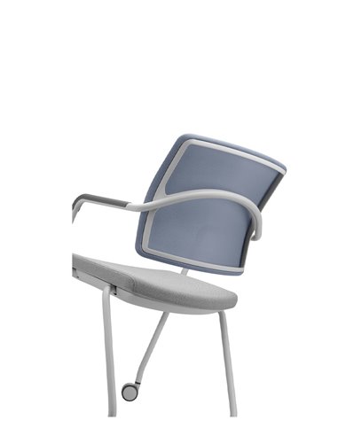 Кресло LD SEATING ARCUS 251-N8, RU60 для посетителей, на колесах