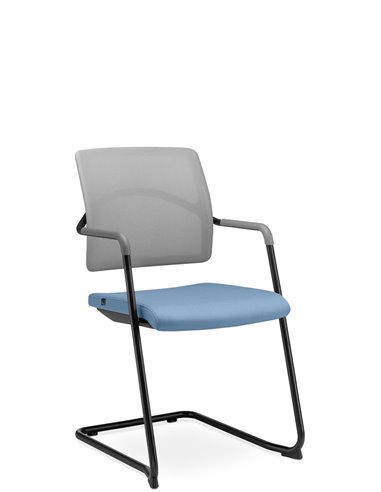 Кресло LD SEATING ARCUS 250-Z-N1 для посетителей, на полозьях