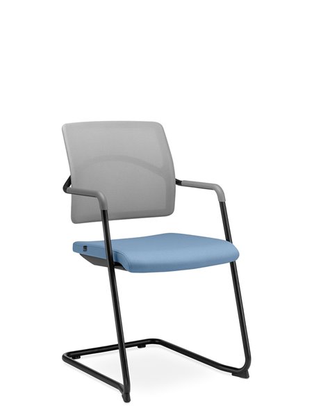 Кресло LD SEATING ARCUS 250-Z-N1 для посетителей, на полозьях