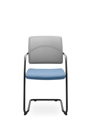 Кресло LD SEATING ARCUS 250-Z-N1 для посетителей, на полозьях