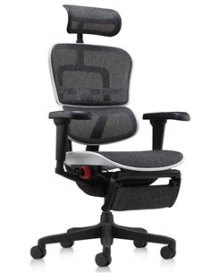 Крісло ERGOHUMAN ULTRA GAMING AURORA WHITE геймерське, з підставкою під ноги