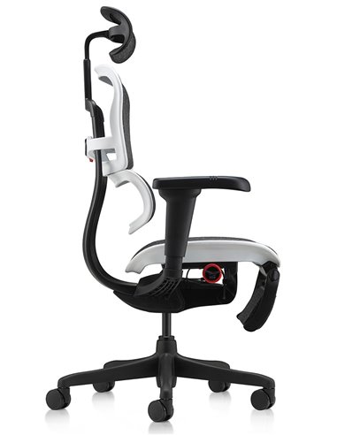 Крісло ERGOHUMAN ULTRA GAMING AURORA WHITE геймерське, з підставкою під ноги