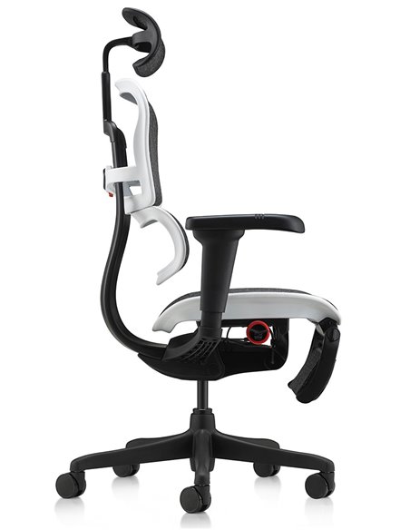 Кресло ERGOHUMAN ULTRA GAMING AURORA WHITE геймерское, с подставкой под ноги