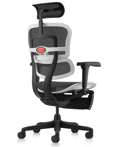 Крісло ERGOHUMAN ULTRA GAMING AURORA WHITE геймерське, з підставкою під ноги
