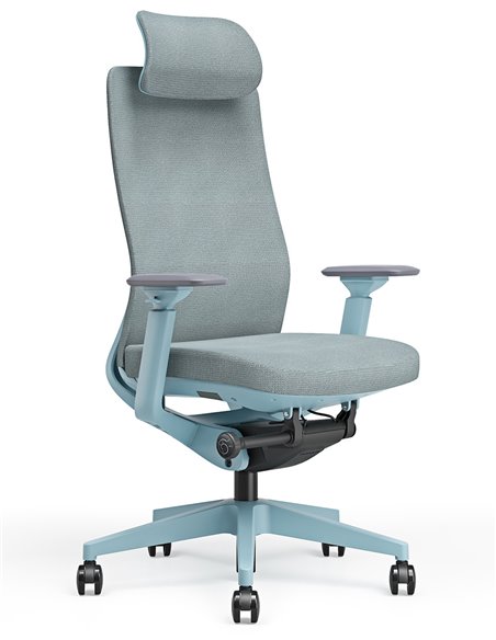 Кресло KRESLALUX GRAPHIS 8016-A SNOWY BLUE, эргономичное