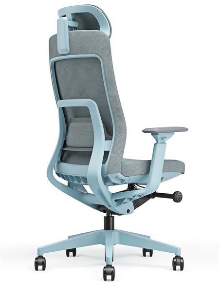 Кресло KRESLALUX GRAPHIS 8016-A SNOWY BLUE, эргономичное