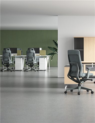 Крісло KRESLALUX GRAPHIS 8016-B DARK GREY, ергономічне