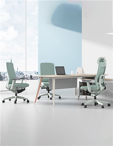 Крісло KRESLALUX GRAPHIS 8016-B LIGHT GREY, ергономічне