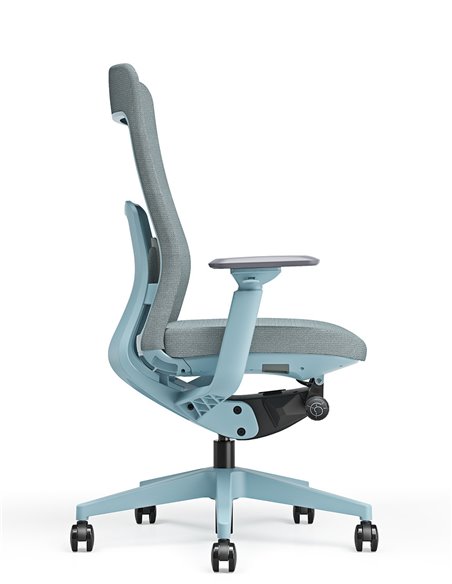 Кресло KRESLALUX GRAPHIS 8016-B SNOWY BLUE, эргономичное
