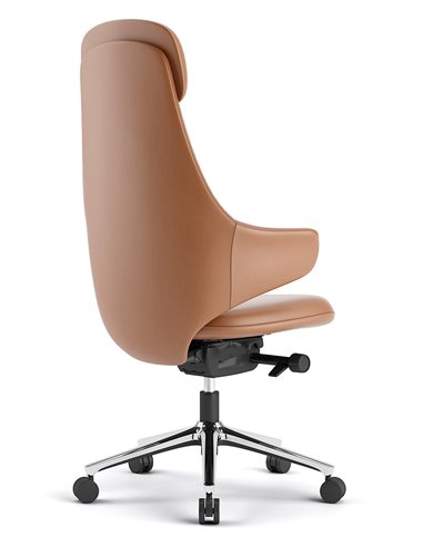 Кресло KRESLALUX AKIRA ORANGE для руководителя, кожаное