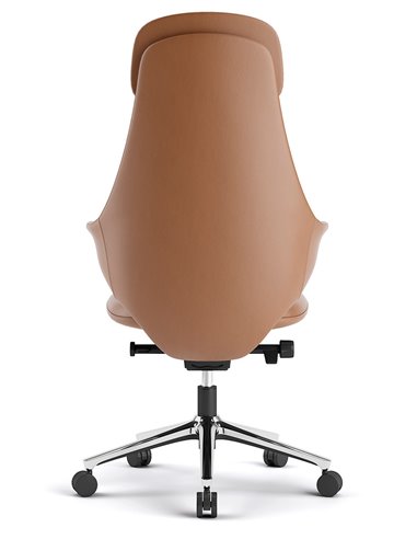 Кресло KRESLALUX AKIRA ORANGE для руководителя, кожаное