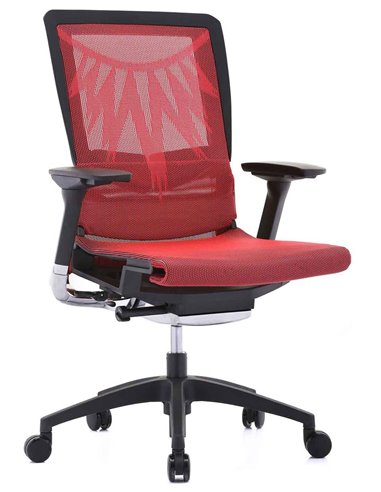 Кресло COMFORT SEATING POISE (PS-AB-LAM) эргономичное, красная сетка