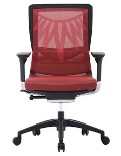 Кресло COMFORT SEATING POISE (PS-AB-LAM) эргономичное, красная сетка 2