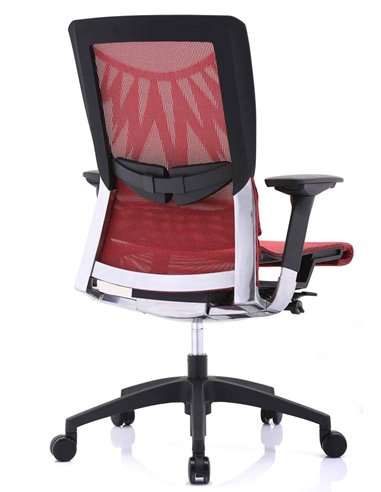 Кресло COMFORT SEATING POISE (PS-AB-LAM) эргономичное, красная сетка