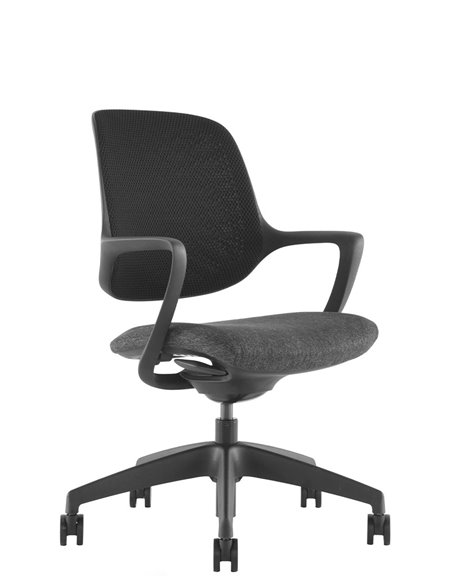 Кресло KRESLALUX NIRO-D01 BLACK, для посетителя