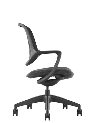 Кресло KRESLALUX NIRO-D01 BLACK, для посетителя