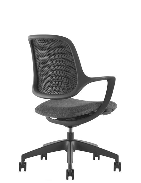 Кресло KRESLALUX NIRO-D01 BLACK, для посетителя