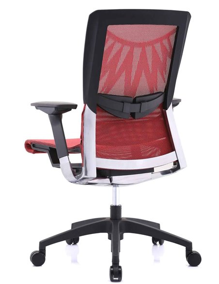 Кресло COMFORT SEATING POISE (PS-AB-LAM) эргономичное, красная сетка