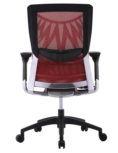Кресло COMFORT SEATING POISE (PS-AB-LAM) эргономичное, красная сетка