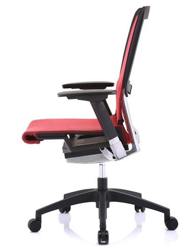 Кресло COMFORT SEATING POISE (PS-AB-LAM) эргономичное, красная сетка