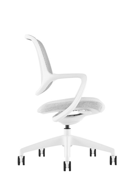 Кресло KRESLALUX NIRO-D02 WHITE, для посетителя