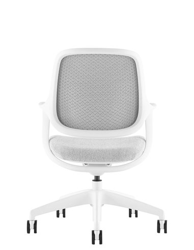 Кресло KRESLALUX NIRO-D02 WHITE, для посетителя