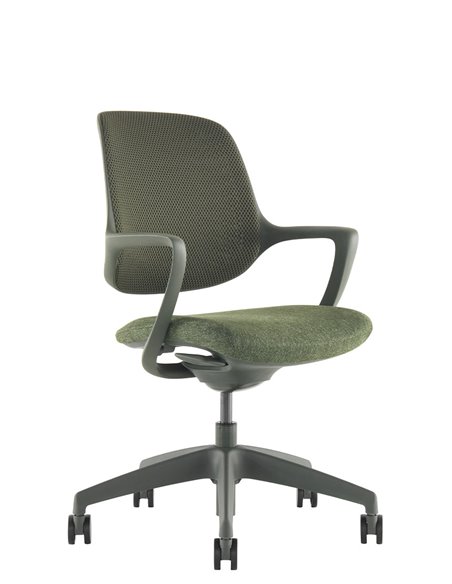 Крісло KRESLALUX NIRO-D34 GREEN, для відвідувача
