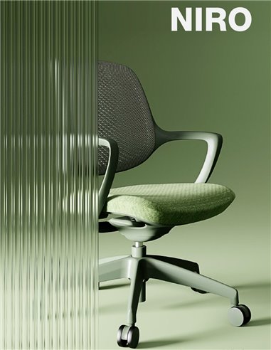 Кресло KRESLALUX NIRO-D34 GREEN, для посетителя
