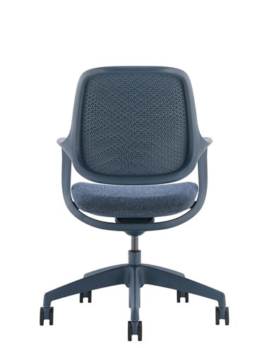 Кресло KRESLALUX NIRO-D36 BLUE, для посетителя