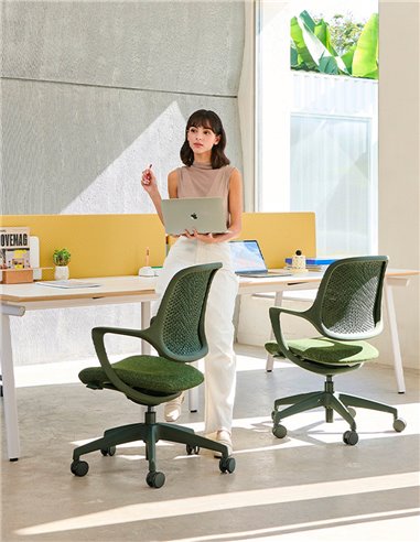 Кресло KRESLALUX NIRO-D36 BLUE, для посетителя