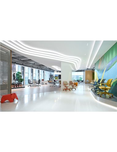 Кресло KRESLALUX NIRO-D36 BLUE, для посетителя
