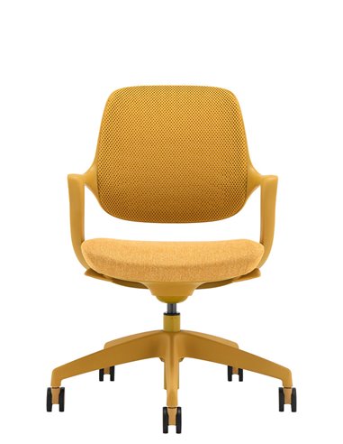 Крісло KRESLALUX NIRO-D37 YELLOW, для відвідувача