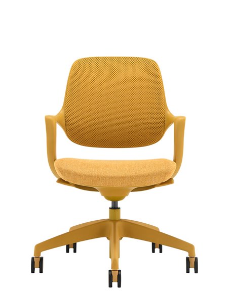 Кресло KRESLALUX NIRO-D37 YELLOW, для посетителя