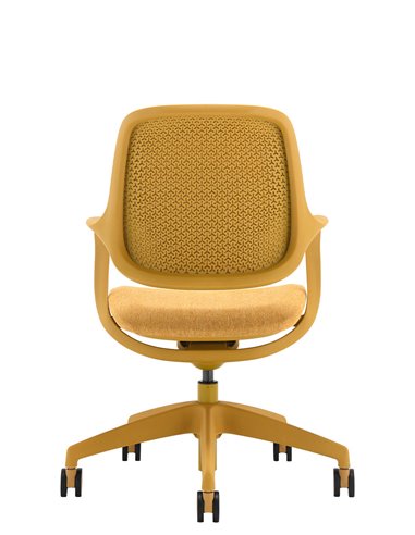 Кресло KRESLALUX NIRO-D37 YELLOW, для посетителя
