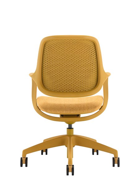 Кресло KRESLALUX NIRO-D37 YELLOW, для посетителя