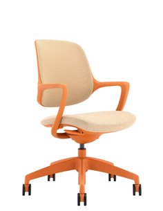 Кресло KRESLALUX NIRO-D38 ORANGE, для посетителя