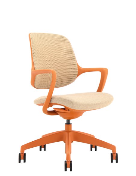 Крісло KRESLALUX NIRO-D38 ORANGE, для відвідувача