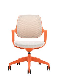 Кресло KRESLALUX NIRO-D38 ORANGE, для посетителя 2