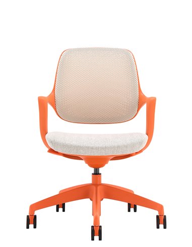 Крісло KRESLALUX NIRO-D38 ORANGE, для відвідувача
